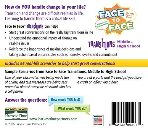 Face to Face Transitions: Middle to High School - Card Game