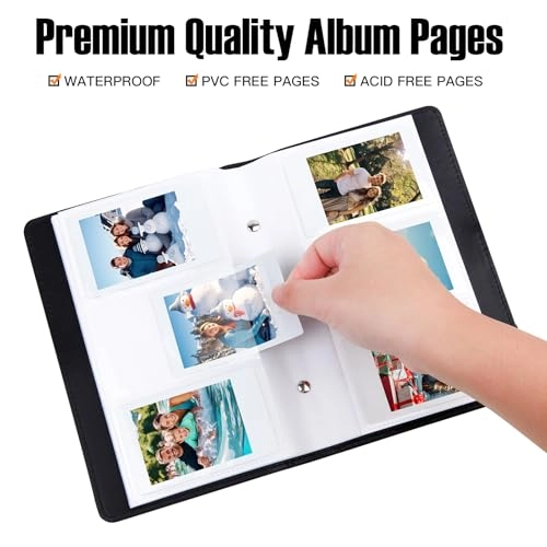 2x3" 156 Pockets Faux Leather Photo Album