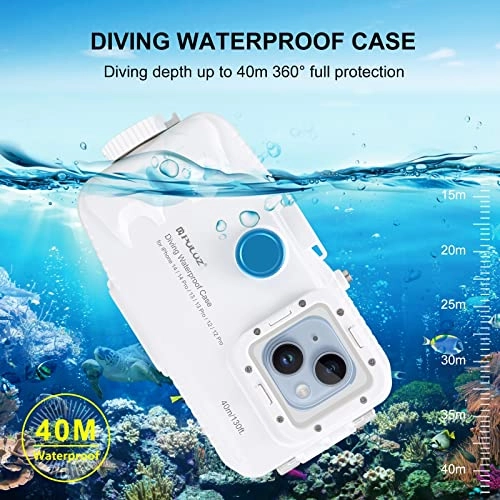 Waterproof Case - iPhone 13/13 Pro 12/12 Pro 40m White