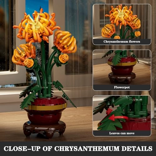24118 Clamping Building Blocks - Chrysanthemum 417 pcs