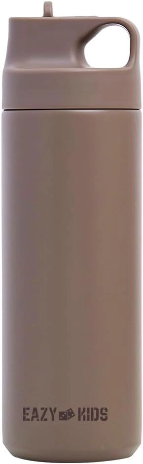 SAMBOX Insulated Stainless Steel Sports Water Bottle - Sipper Lid Stainless Steel 550 ml