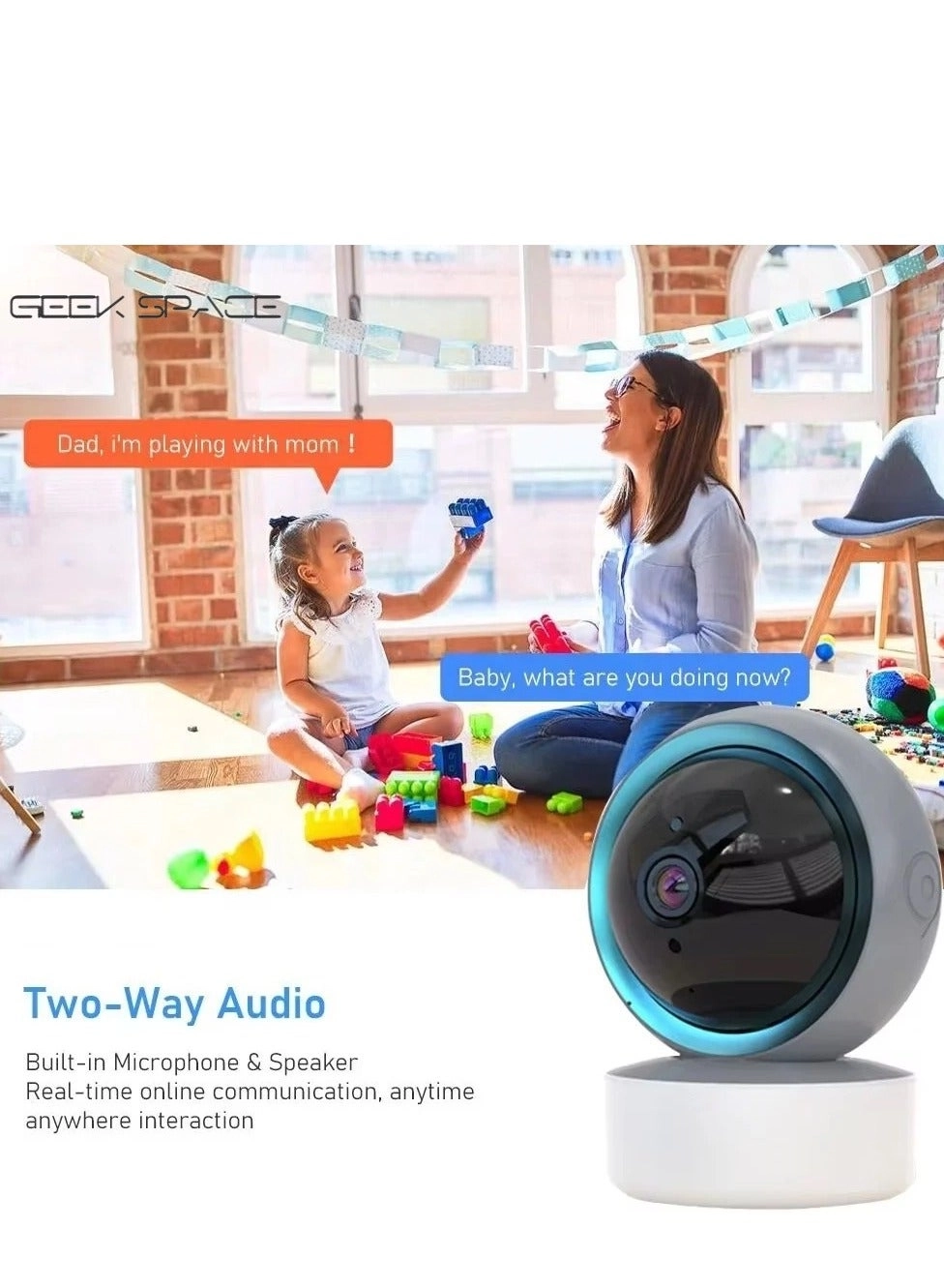 360 Degree Wireless IP Camera - 1080P