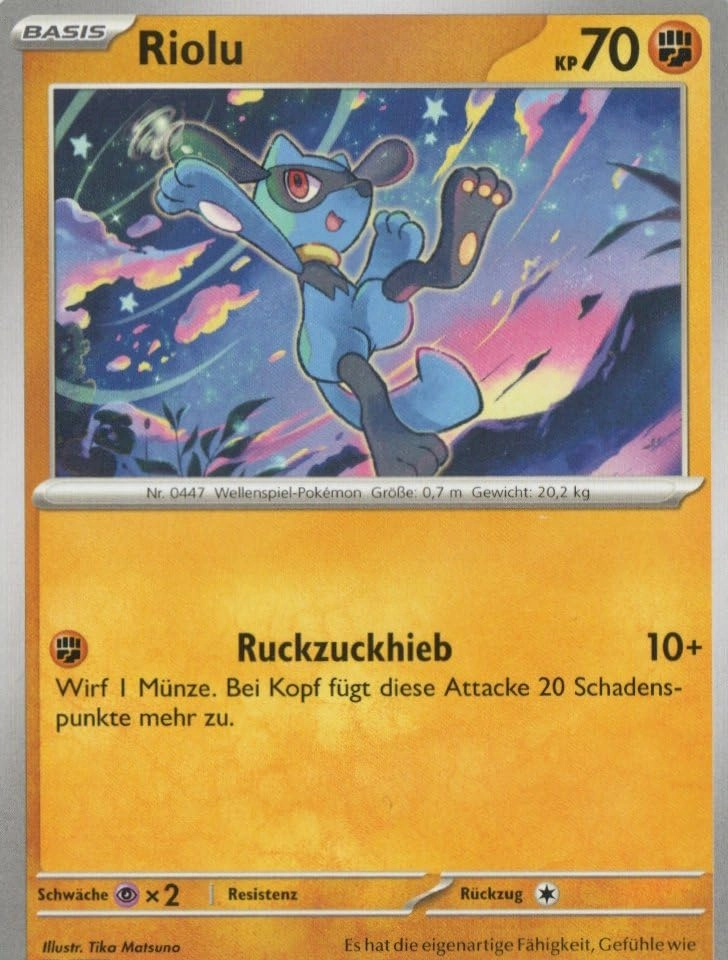MZTCG Pokemon Riolu PRE 050 - German