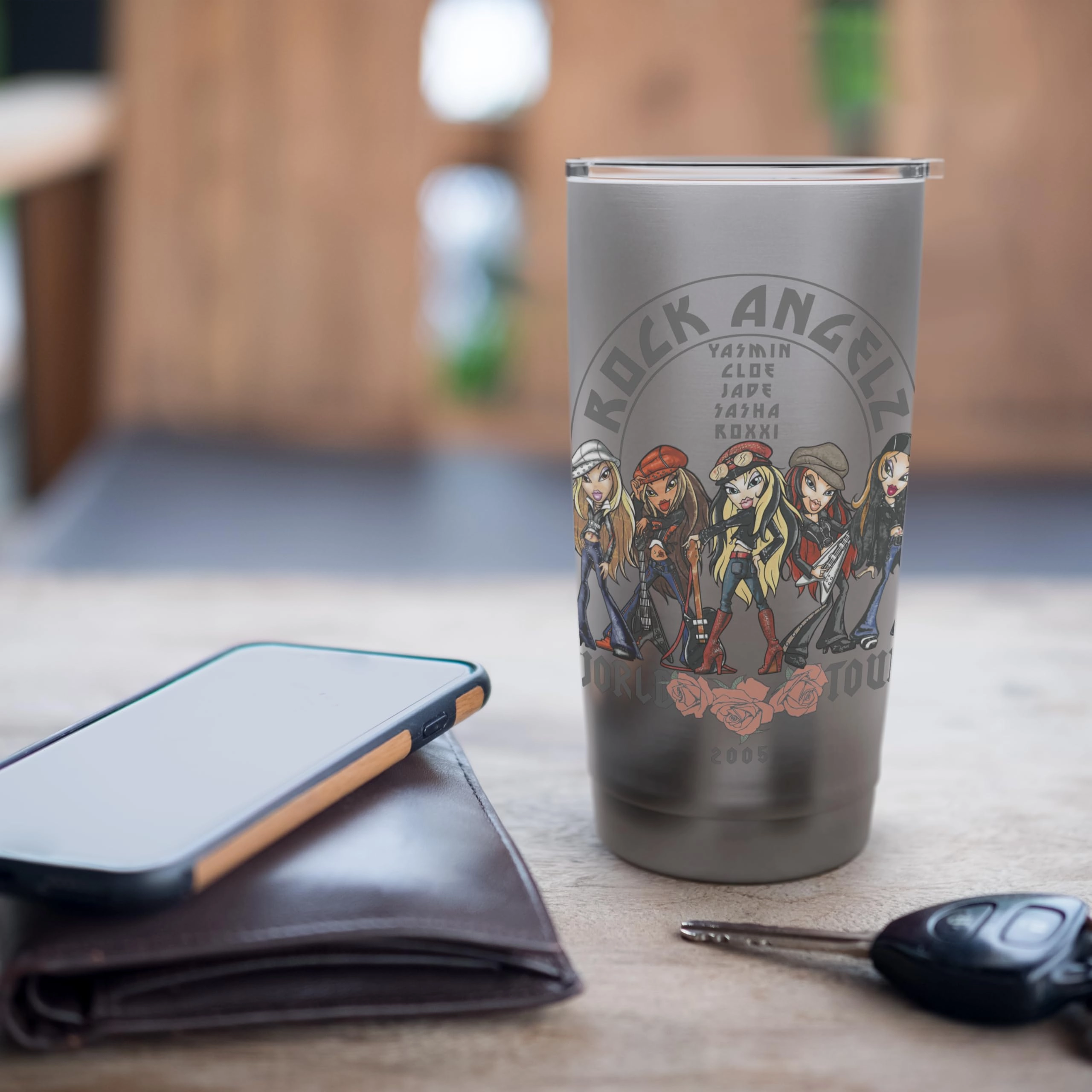 Stainless Steel Rock Angelz World Tour 2005 Poster Insulated Tumbler - 591ml