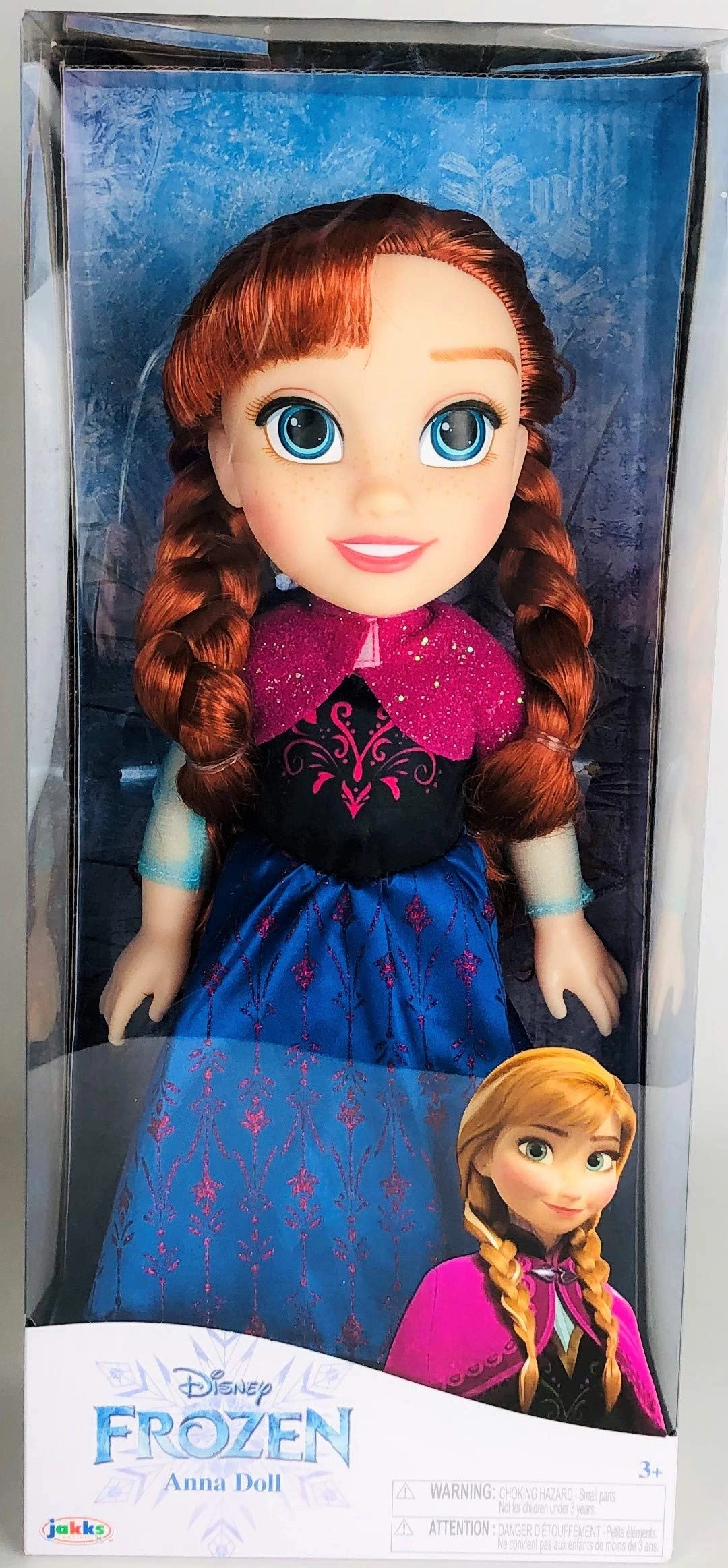 Disney Anna Toddler Doll - 14" Child Sized Jewelry Ages 3+