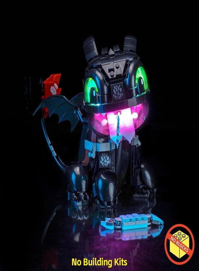 LED Light Kit Compatible with Lego How to Train Your Dragon: Toothless 10375