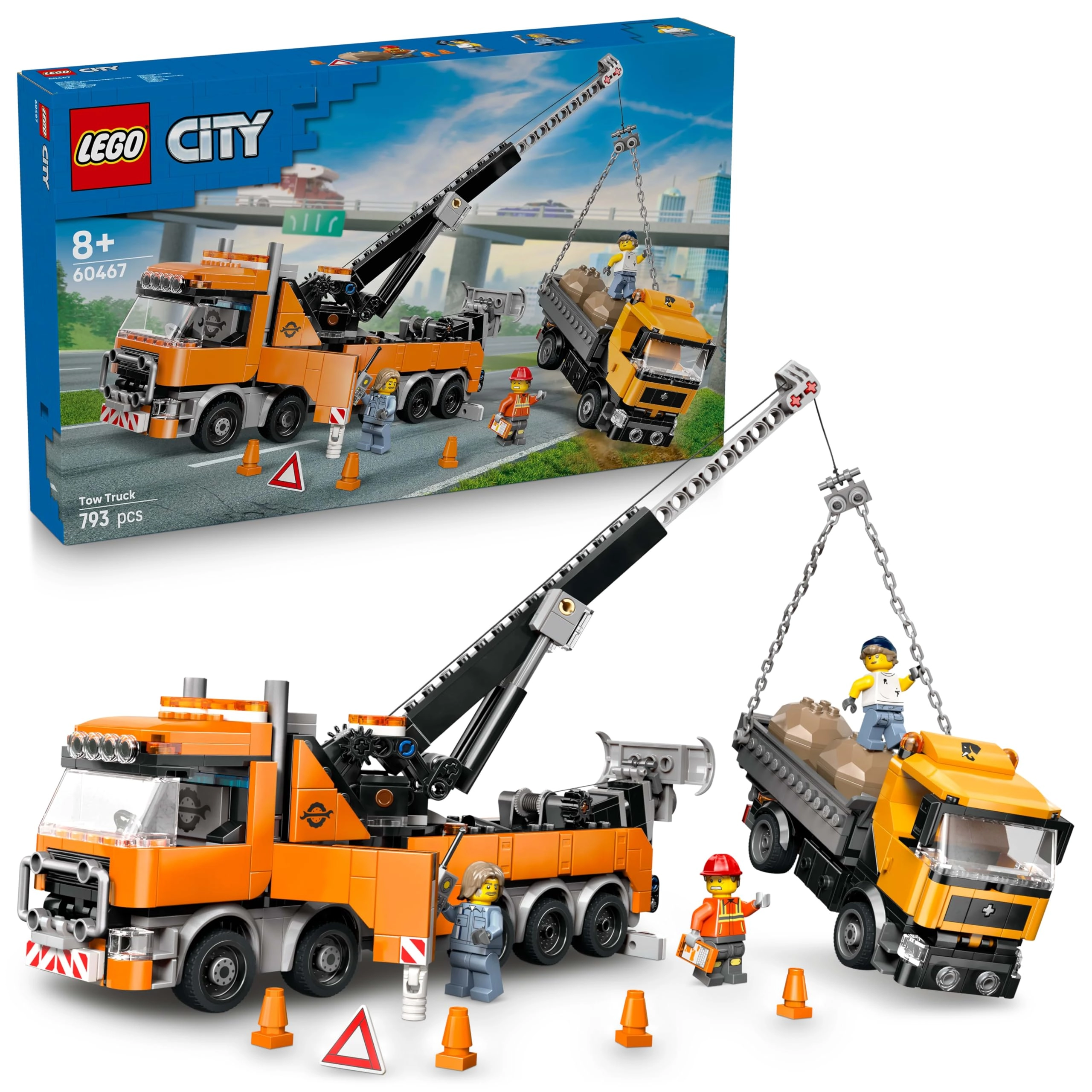 LEGO City Heavy-Duty Recovery Tow Truck with Crane (60467) - Vehicle