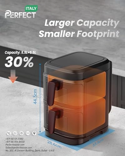 Double Basket Air Fryer DAF-8001