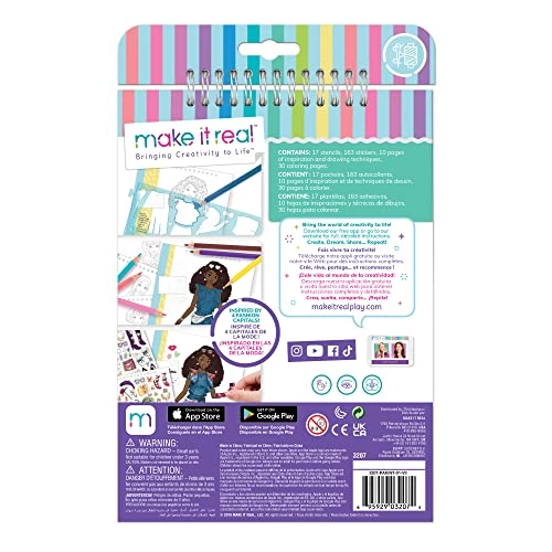 Fashion Design Sketchbook - Stencils Stickers