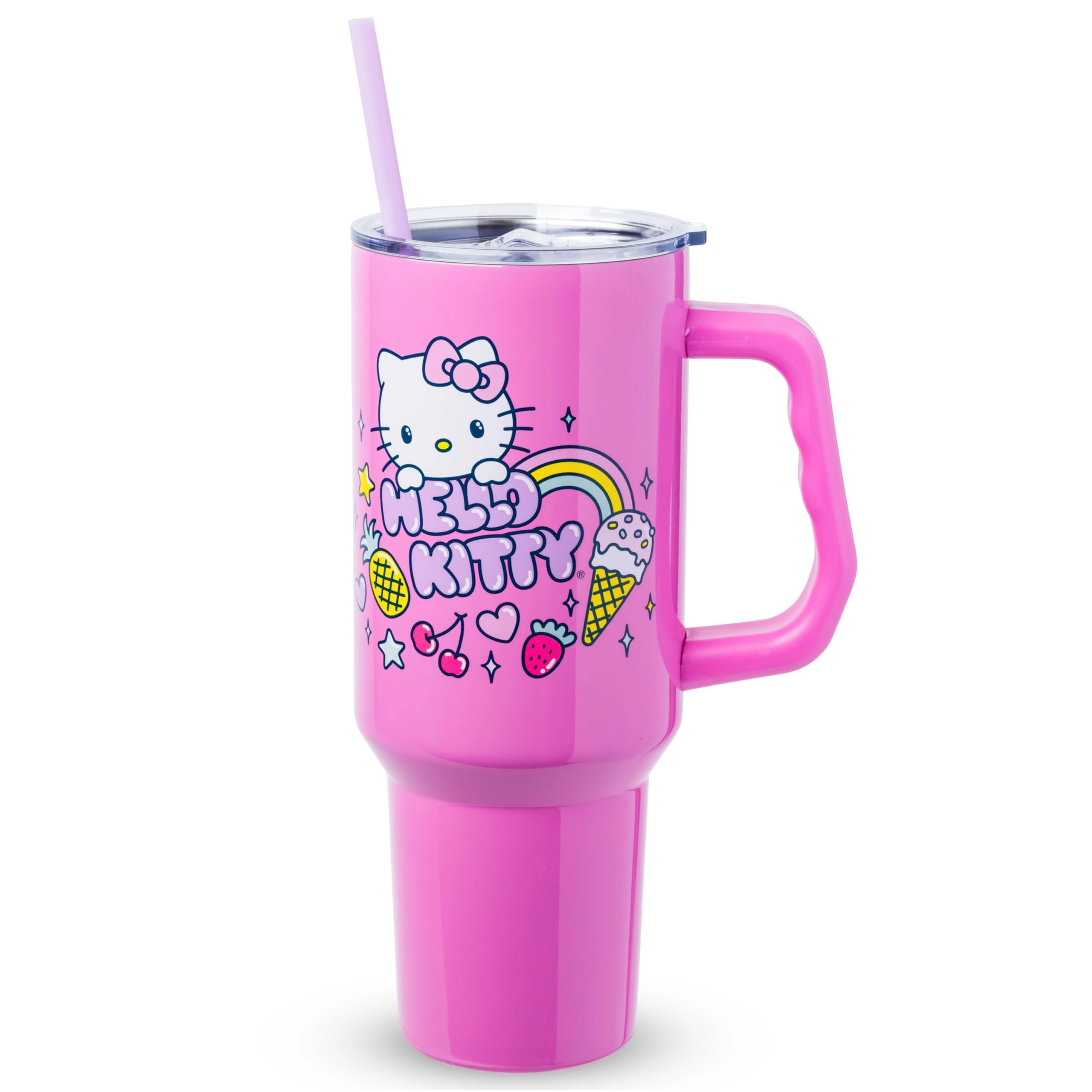 Silver Buffalo Stainless Steel Hello Kitty Summer Tumbler - 1183ml
