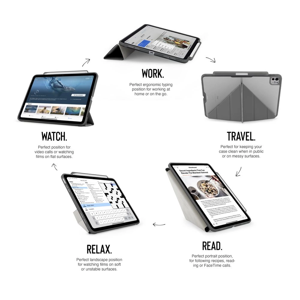 Origami Folio Case with Pencil Case for iPad Pro 13-inch (2024)