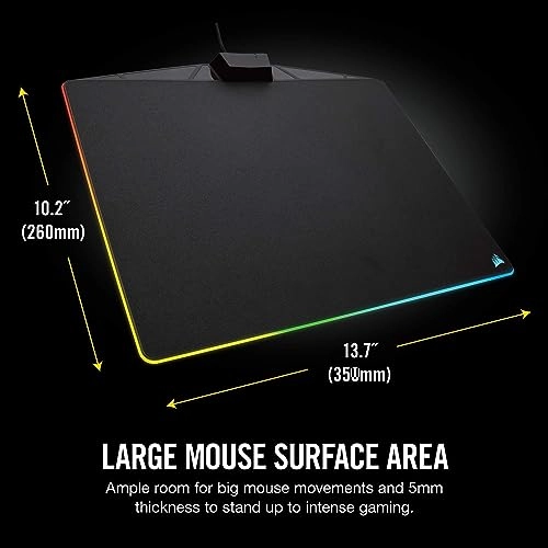 MM800 RGB Polaris Rubber Gaming Mouse Pad - 35x26 cm