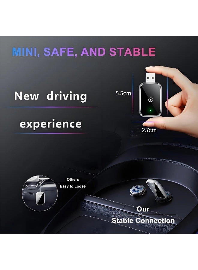 Wireless CarPlay Adapter - For iPhone Android USB & USB-C