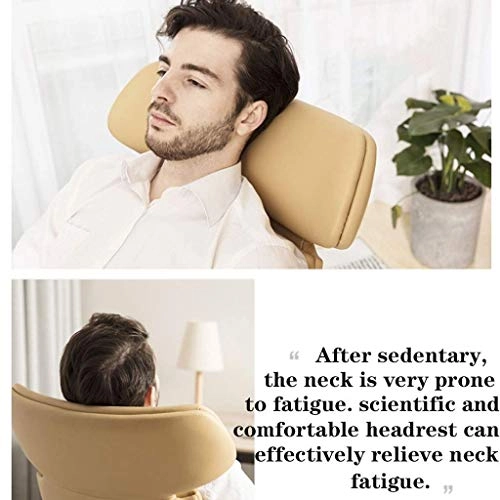 Desk Chair - PU Leather Brown High Back