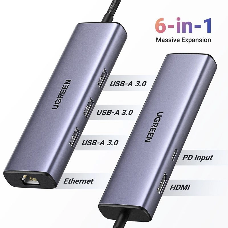 6-in-1 USB C HUB