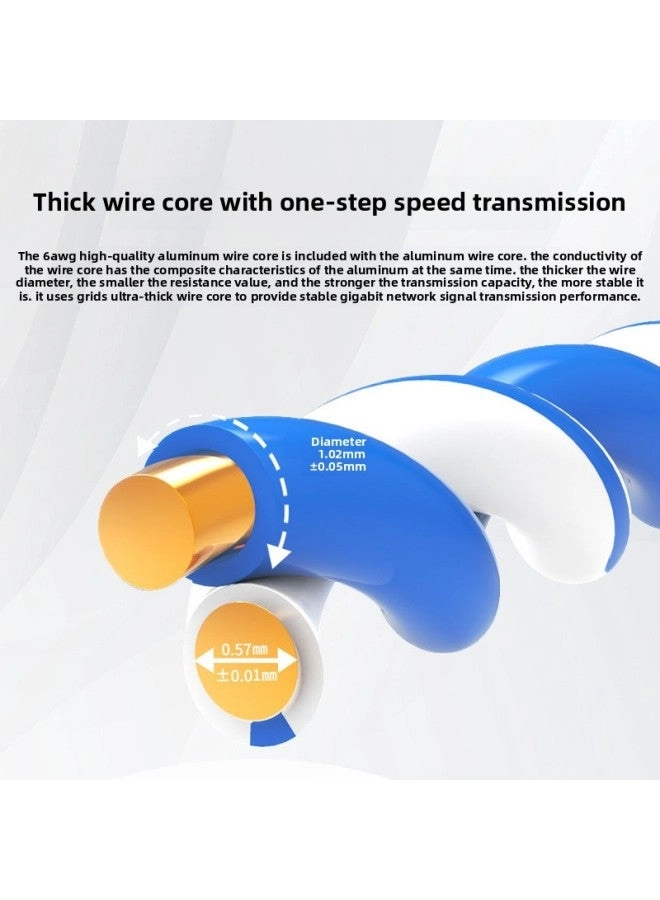 Category 6 Gigabit Network Cable - 1m