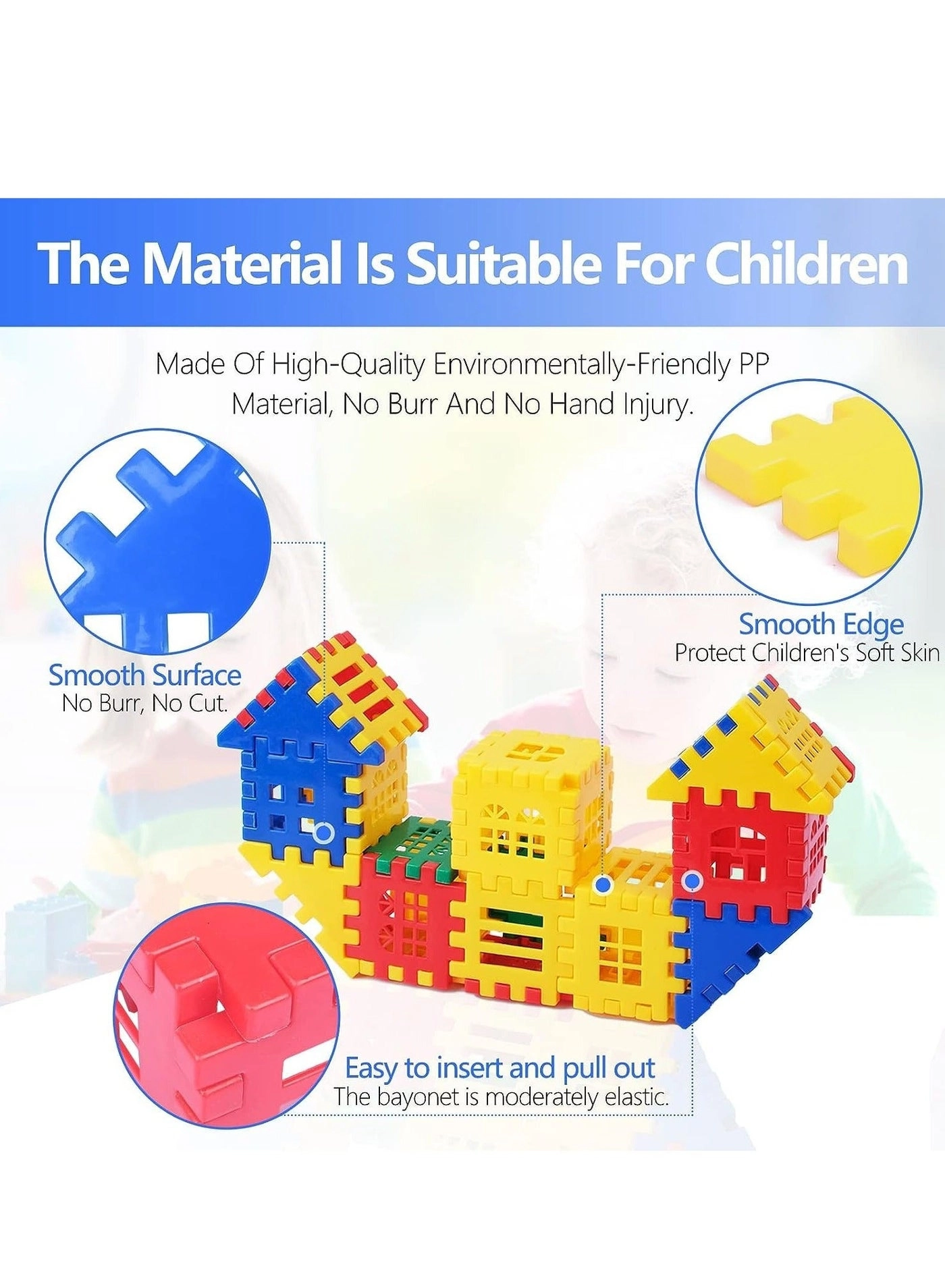 Interlocking Building Blocks - 100 pcs