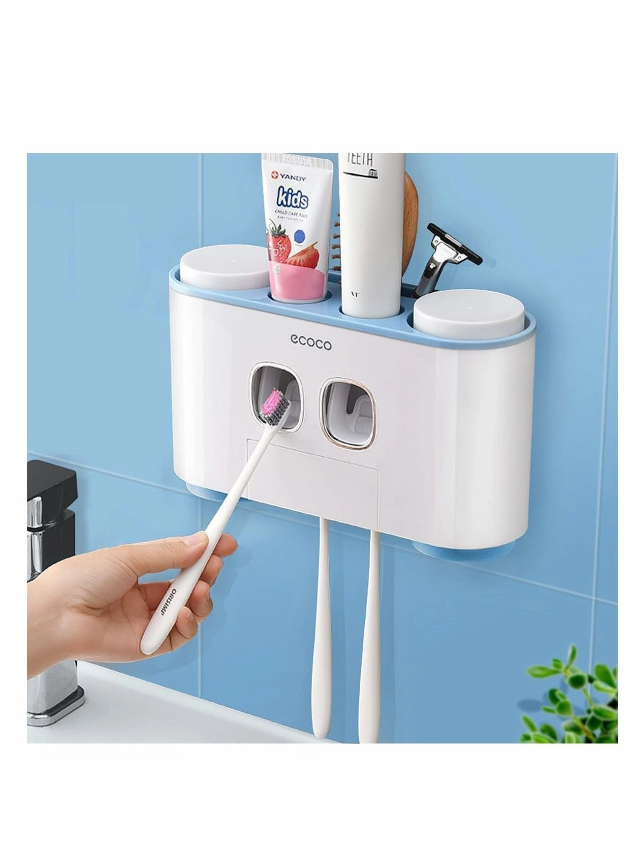 Y&D Toothbrush Holder - 5 toothbrush slots Wall Mounted