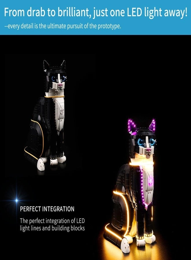 Lego LED Light Kit - Tuxedo Cat