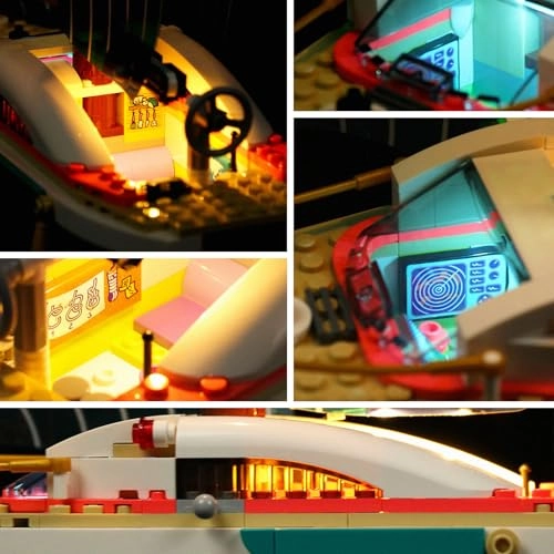 Lighting Kit for LEGO Stephanie's Sailing Adventure 41716 - ABS less than 5V