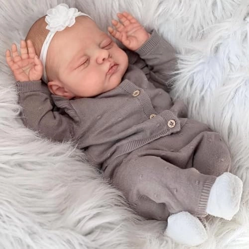 Pascale Reborn Baby Doll - 18 inch Vinyl sleeping Ages 3+