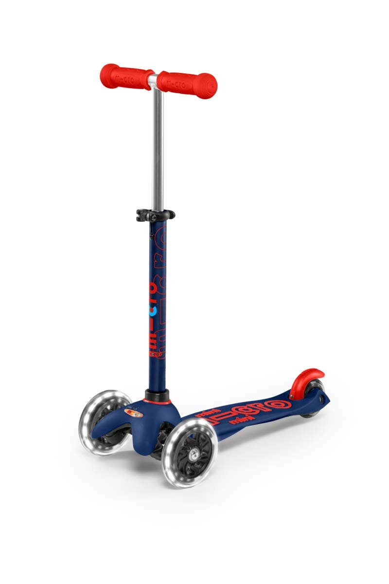 Mini Deluxe 3-Wheel Kick Scooter – 120/85 mm LED