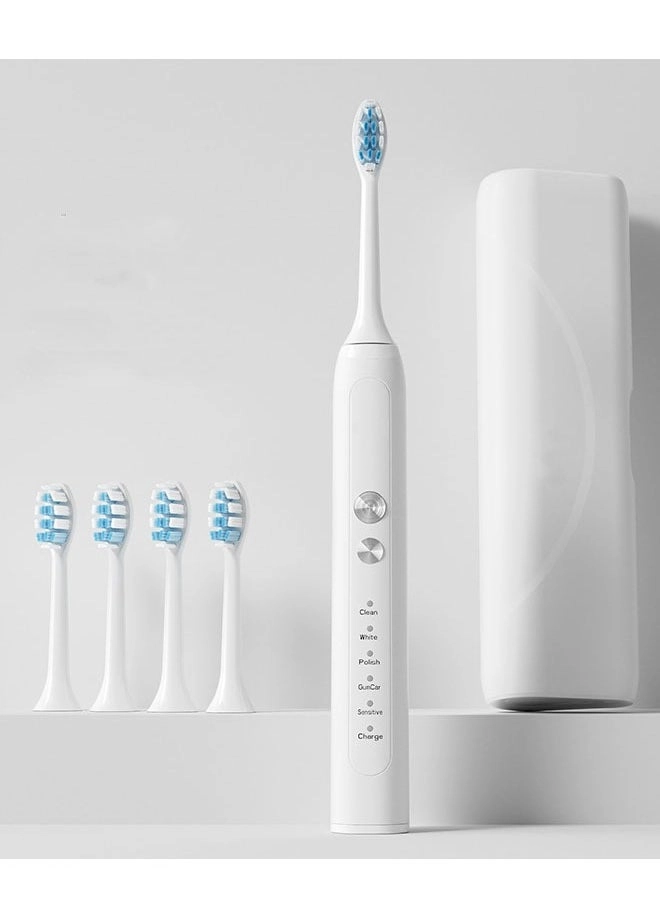 Electric Toothbrush - Super Soft Blue 4 Different Heads