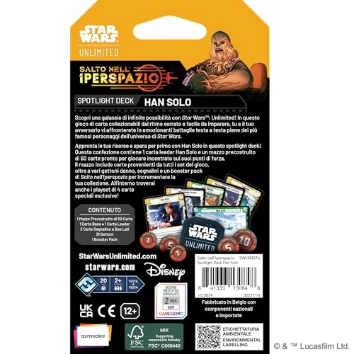 Star Wars: Unlimited TCG Jump to Lightspeed Han Solo Spotlight Deck