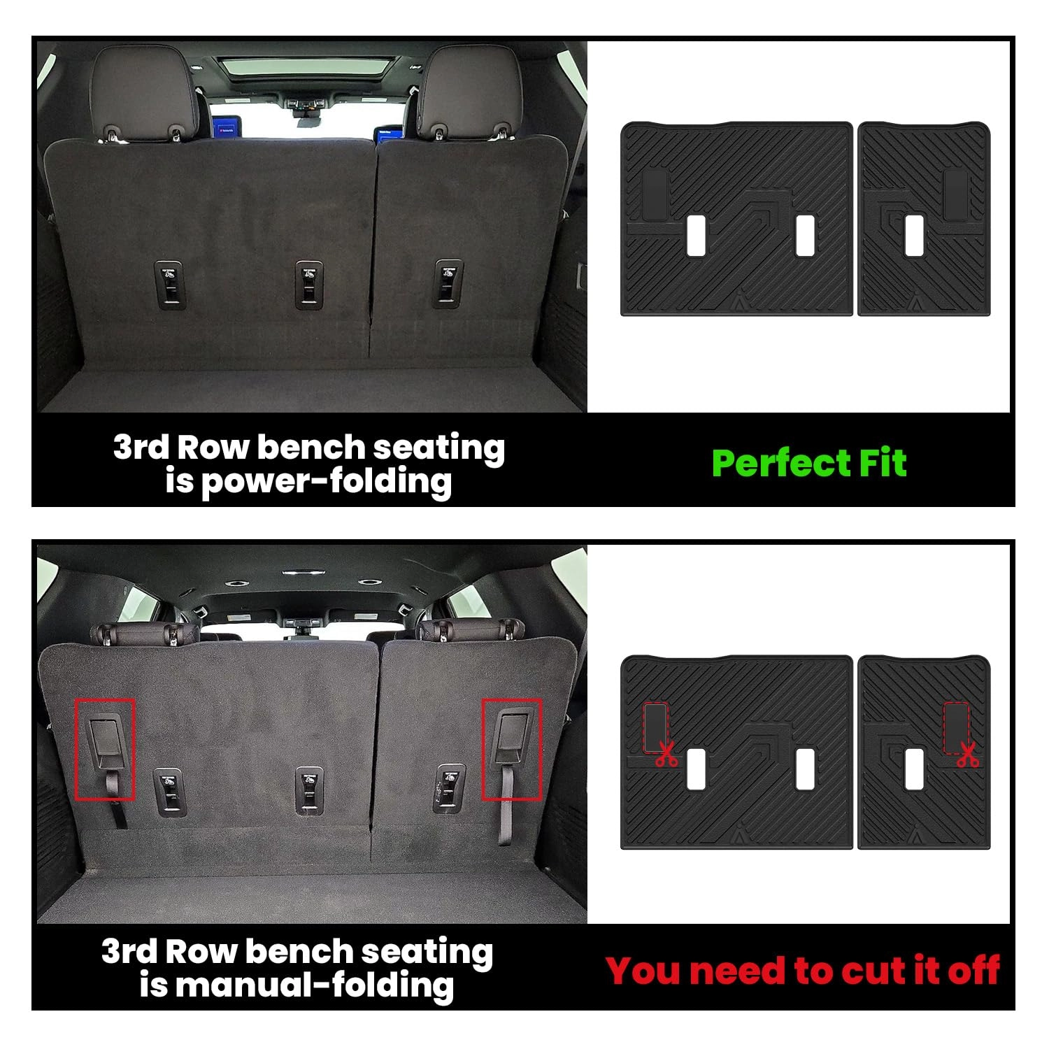 Floor Mats - Chevy Tahoe/GMC Yukon/Cadillac Escalade 2021-2026 8 Seats