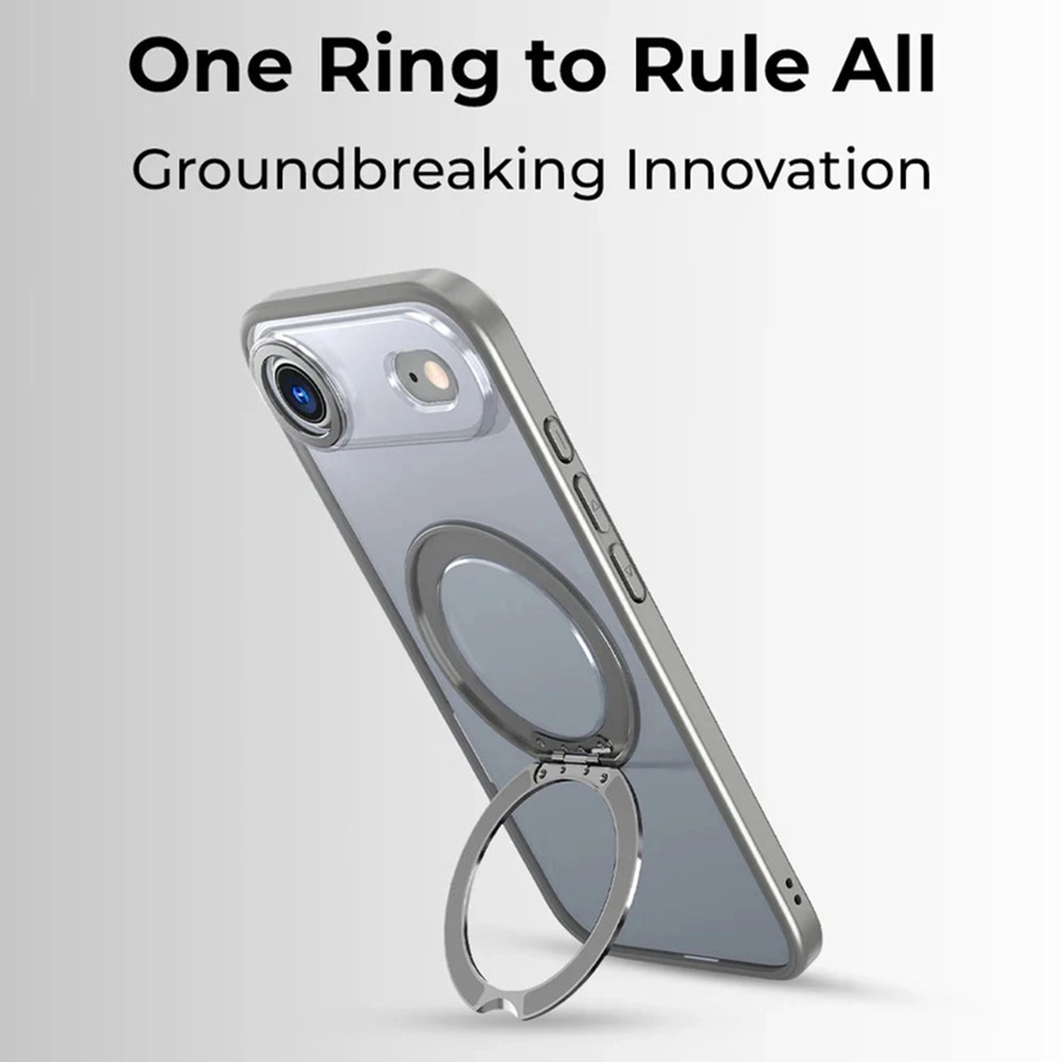 360° Rotate Ring Stand Magsafe Case - TPU and polycarbonate for iPhone 17
