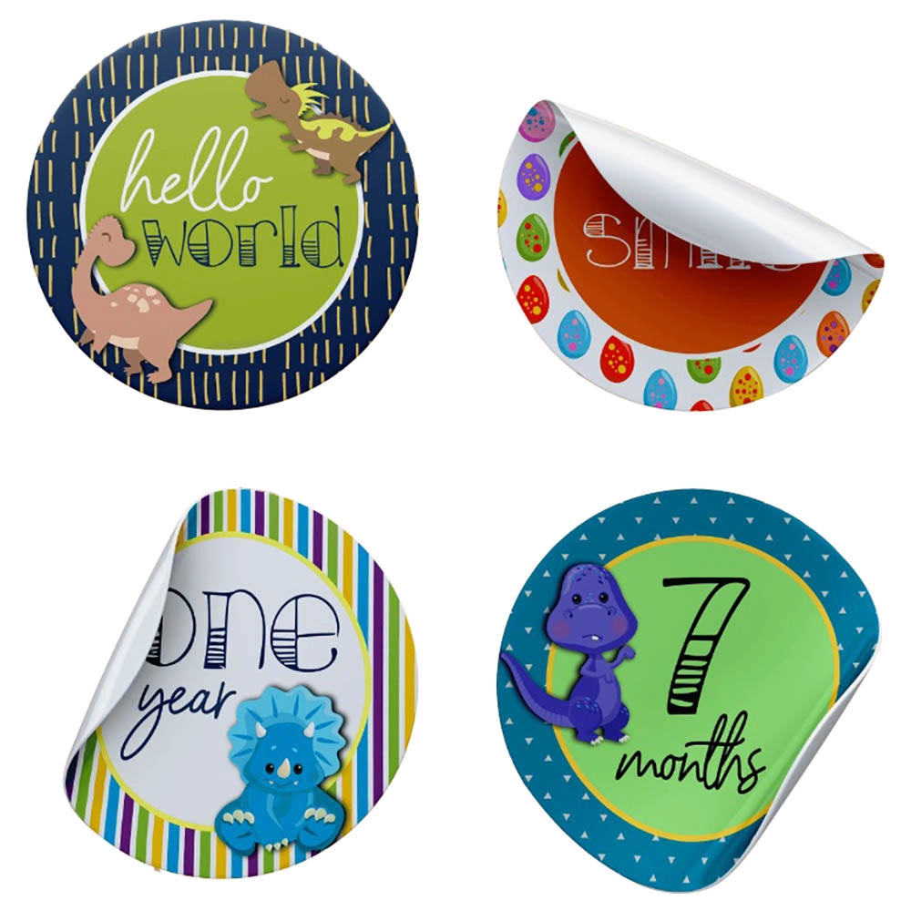 Twinkle and Giraffe Designs Baby Dino Milestone Stickers