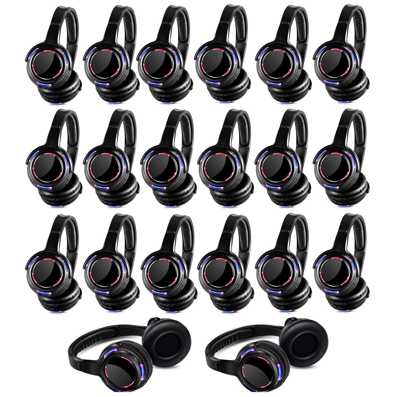 AYVVPII Silent UHF9-series - Wireless Headphone + Transmitter + 16-charge system