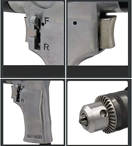 Geared Pneumatic Drill - 3/8 Inch 10mm Yellow