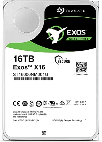 Exos X16 3.5" 7200rpm SATA (ST16000NM001G) - 16TB