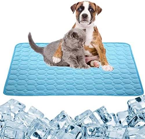 dgdgbaby Garne T Dog Cooling Mat - 22*28IN 40*28IN Ice silk, cotton and mesh