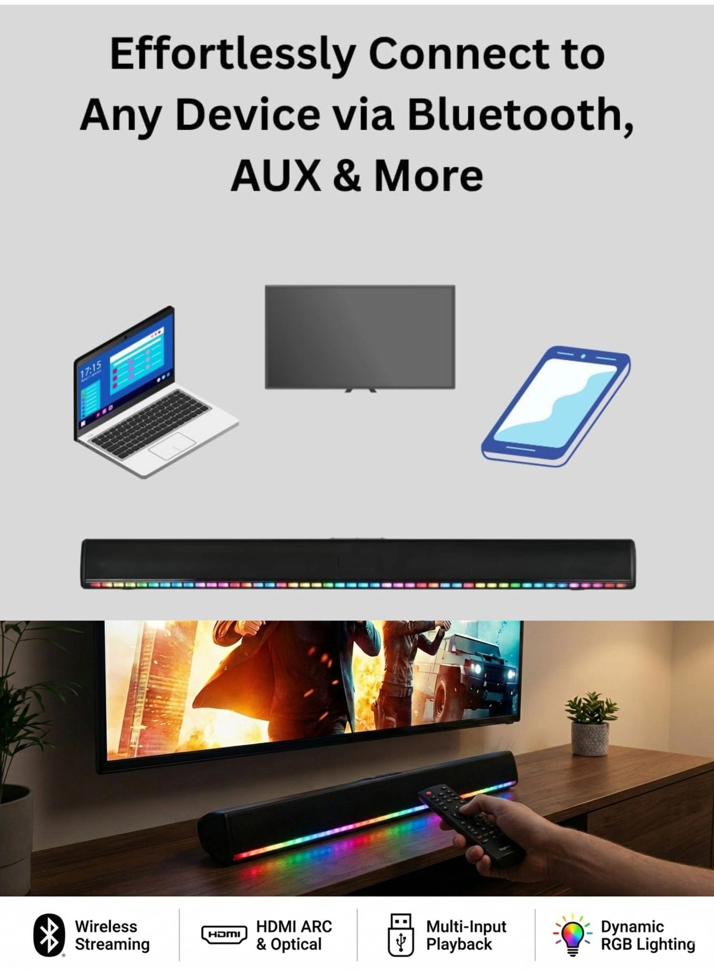 85Q8F - 85 in + SOUNDBAR