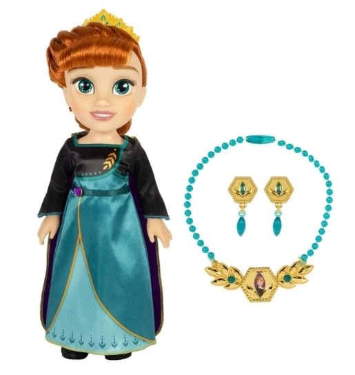 Anna Toddler Doll - 14" Child Sized Jewelry Ages 3+