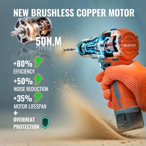 Cordless Drill Driver - 20V 2 Batteries 30Nm