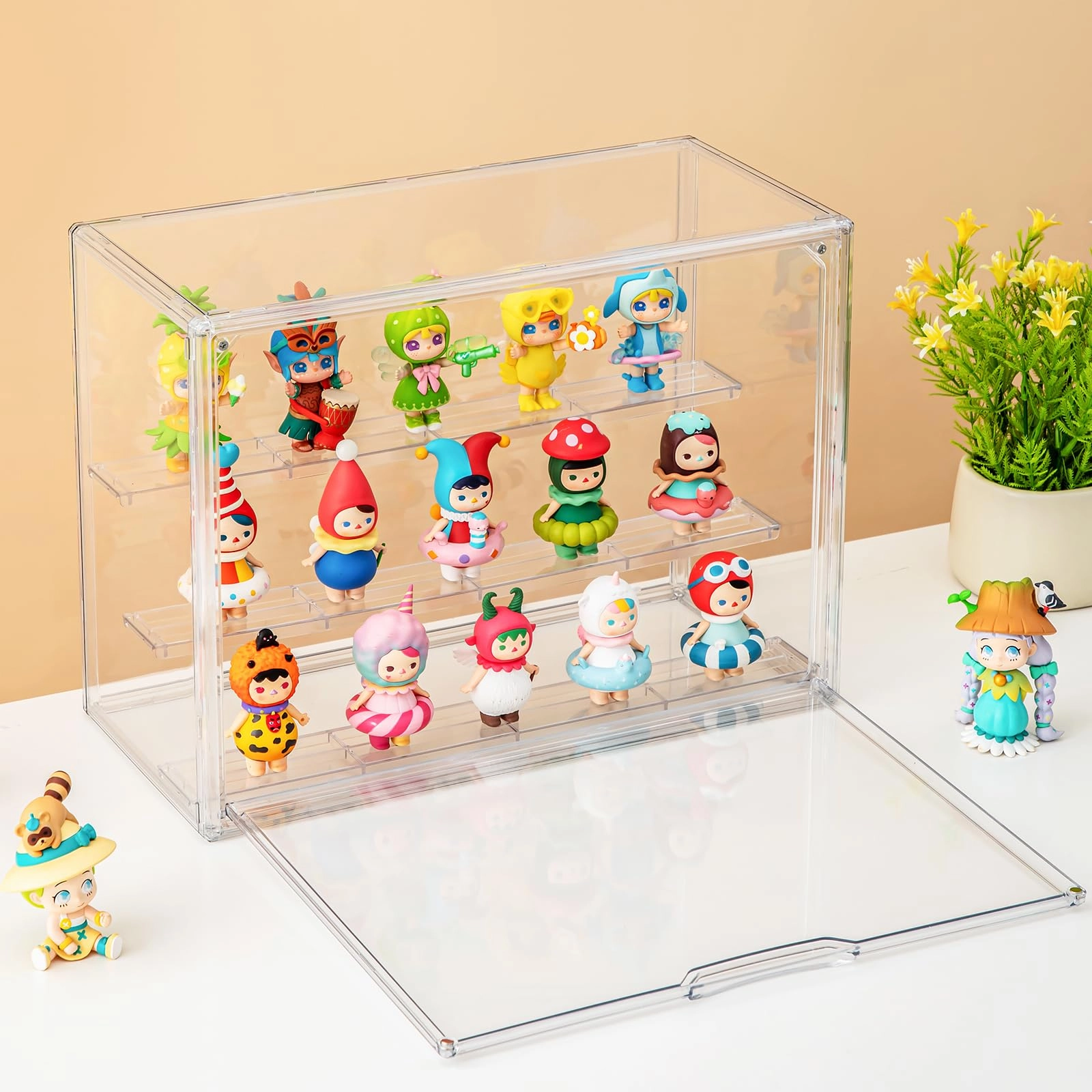 Acrylic Display Case - 2 Clear 3 Tier Large Pack