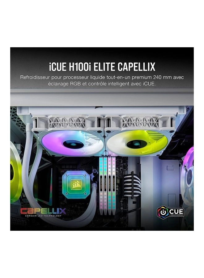 iCUE H100i Elite CAPELLIX - Two 120mm