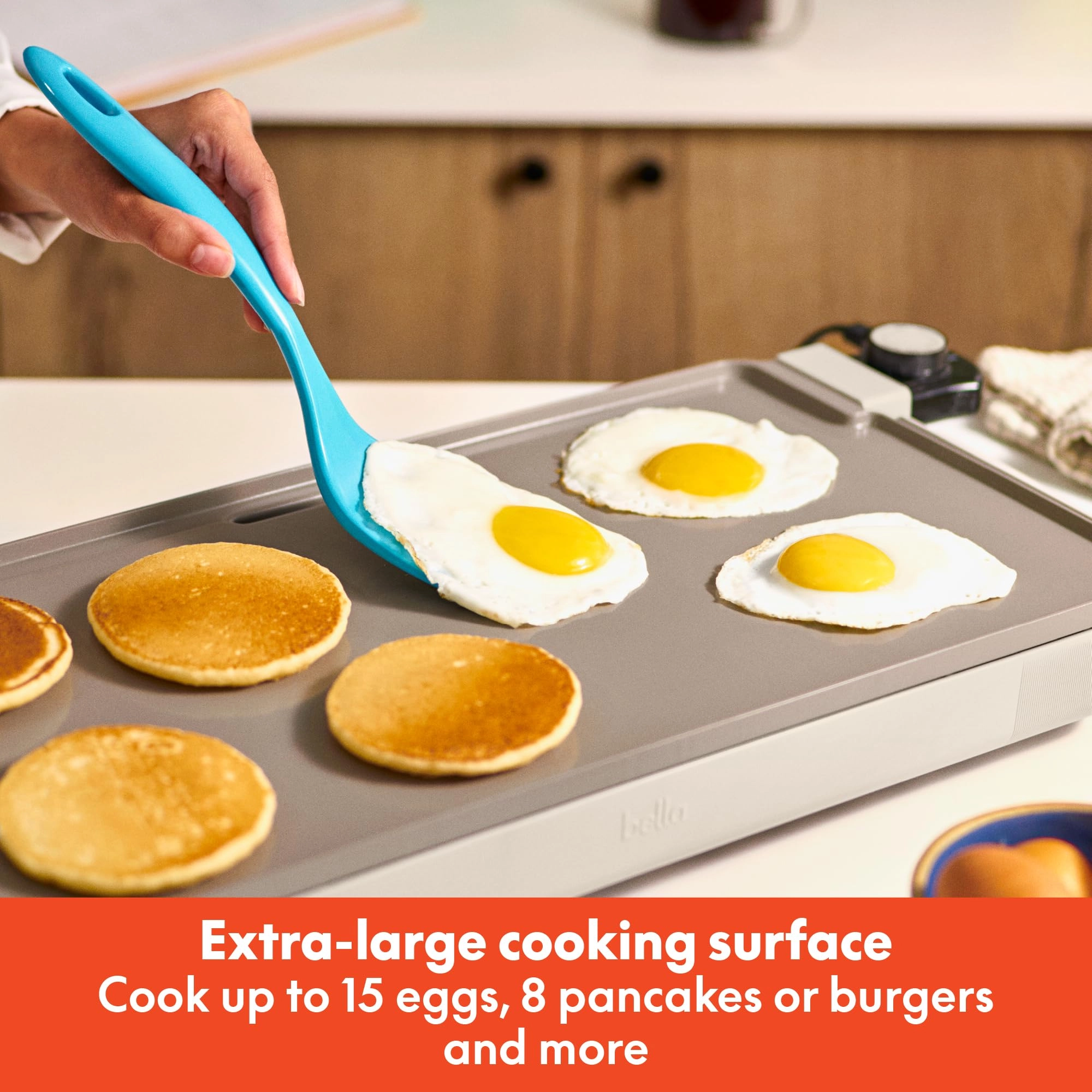 XL Electric Ceramic Titanium Griddle - 1500W 56 cm