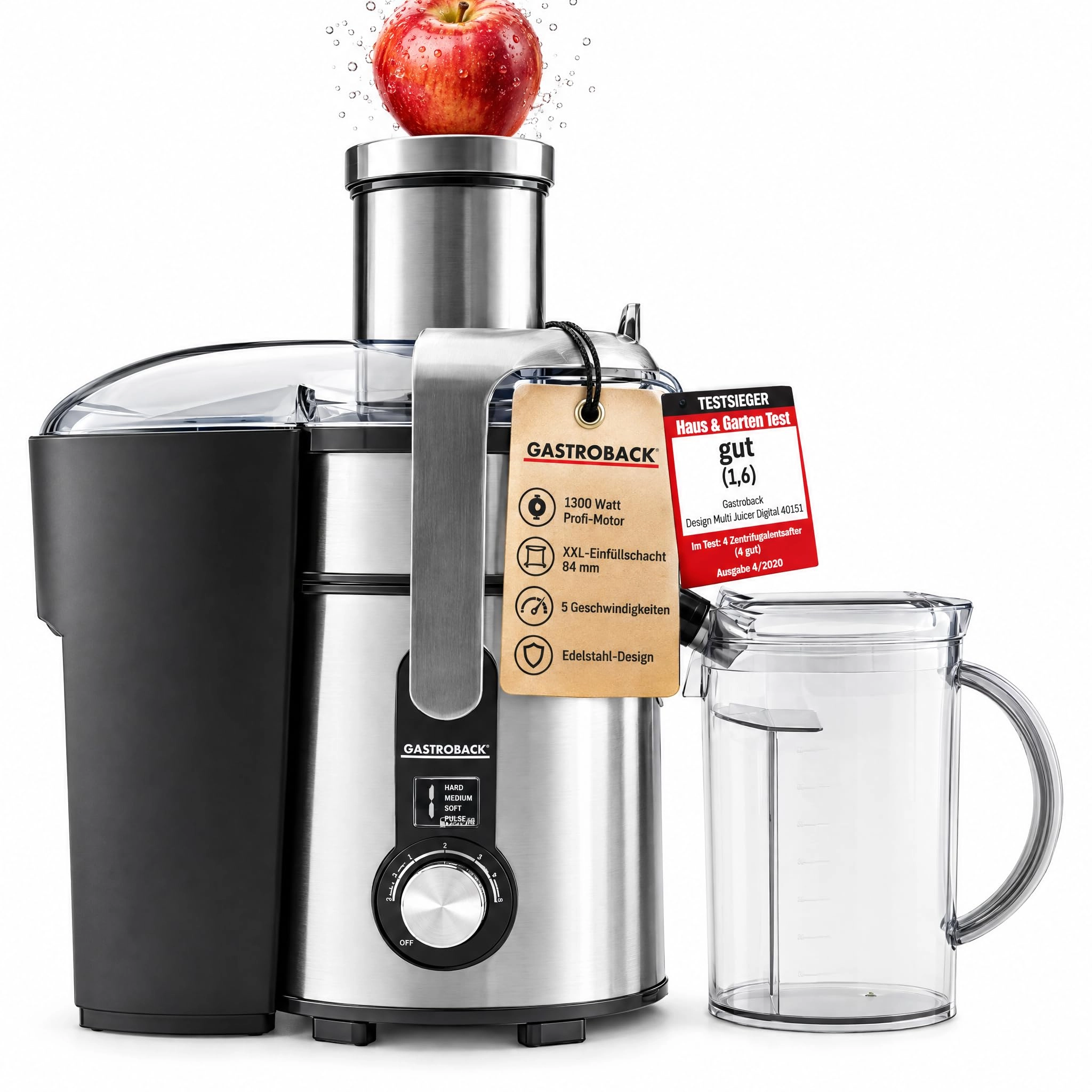 Gastroback Design Multi Juicer - 1300W 1.2L