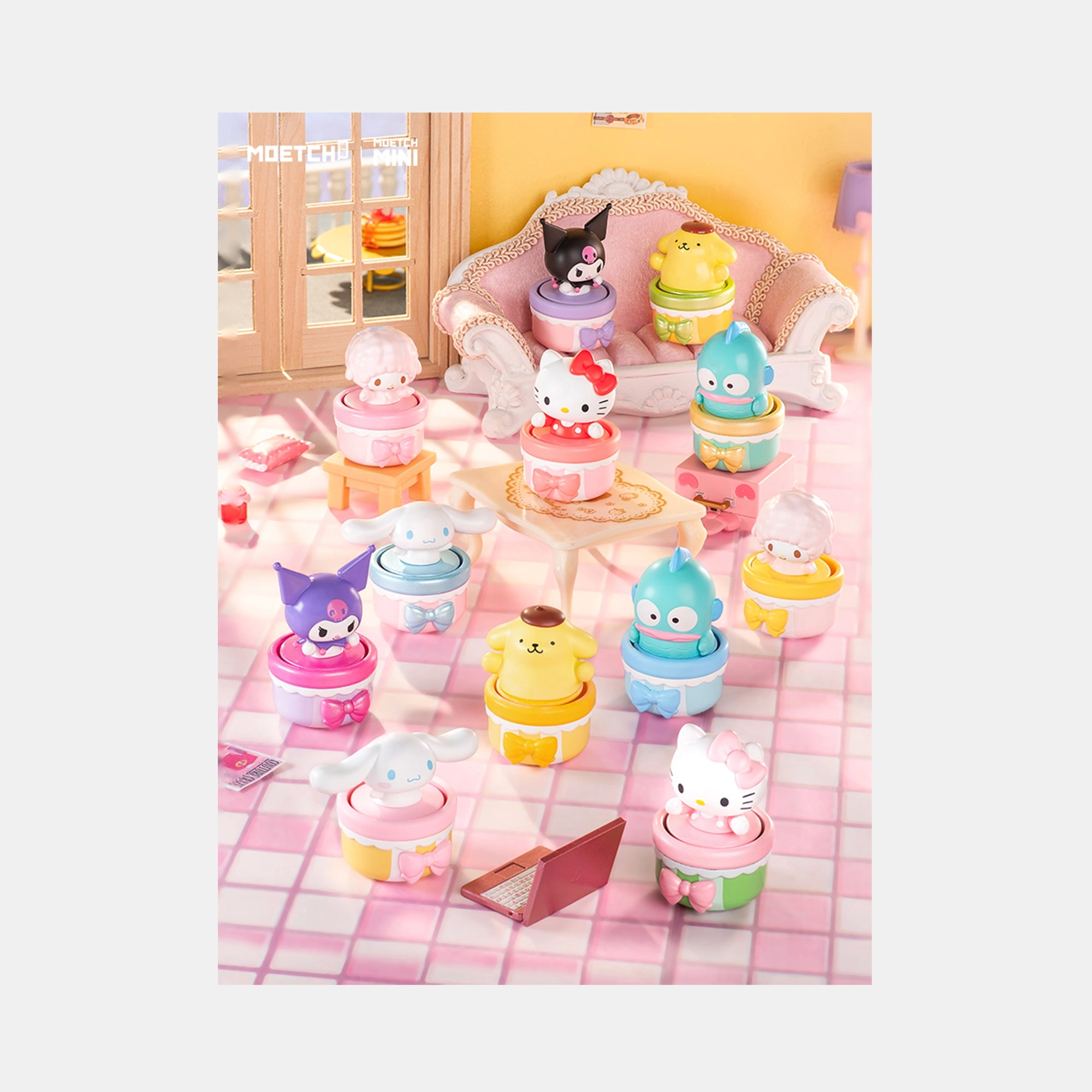 Pounding Hearts Series - Moetch Bean - 15+ Hello Kitty, My Melody, Kuromi, Cinnamoroll 1 pc (9 cm) (B364118)