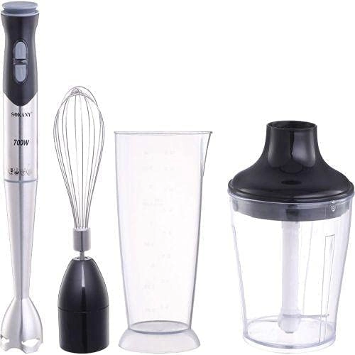 Hand Blender - Multifunctional 4 in 1 Variable Speed Control Stainless Steel Stem