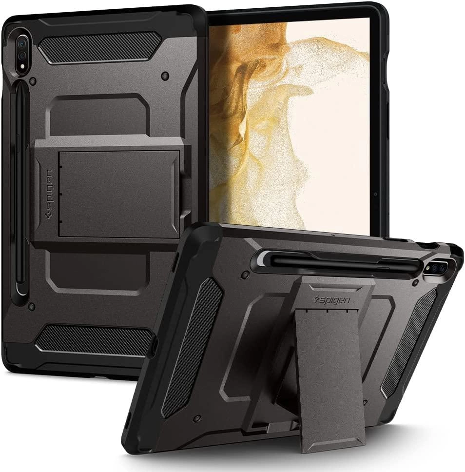 Kickstand Case with S Pen Slot for Galaxy Tab S8 (2022) and Galaxy Tab S7 (2020) 11-inch