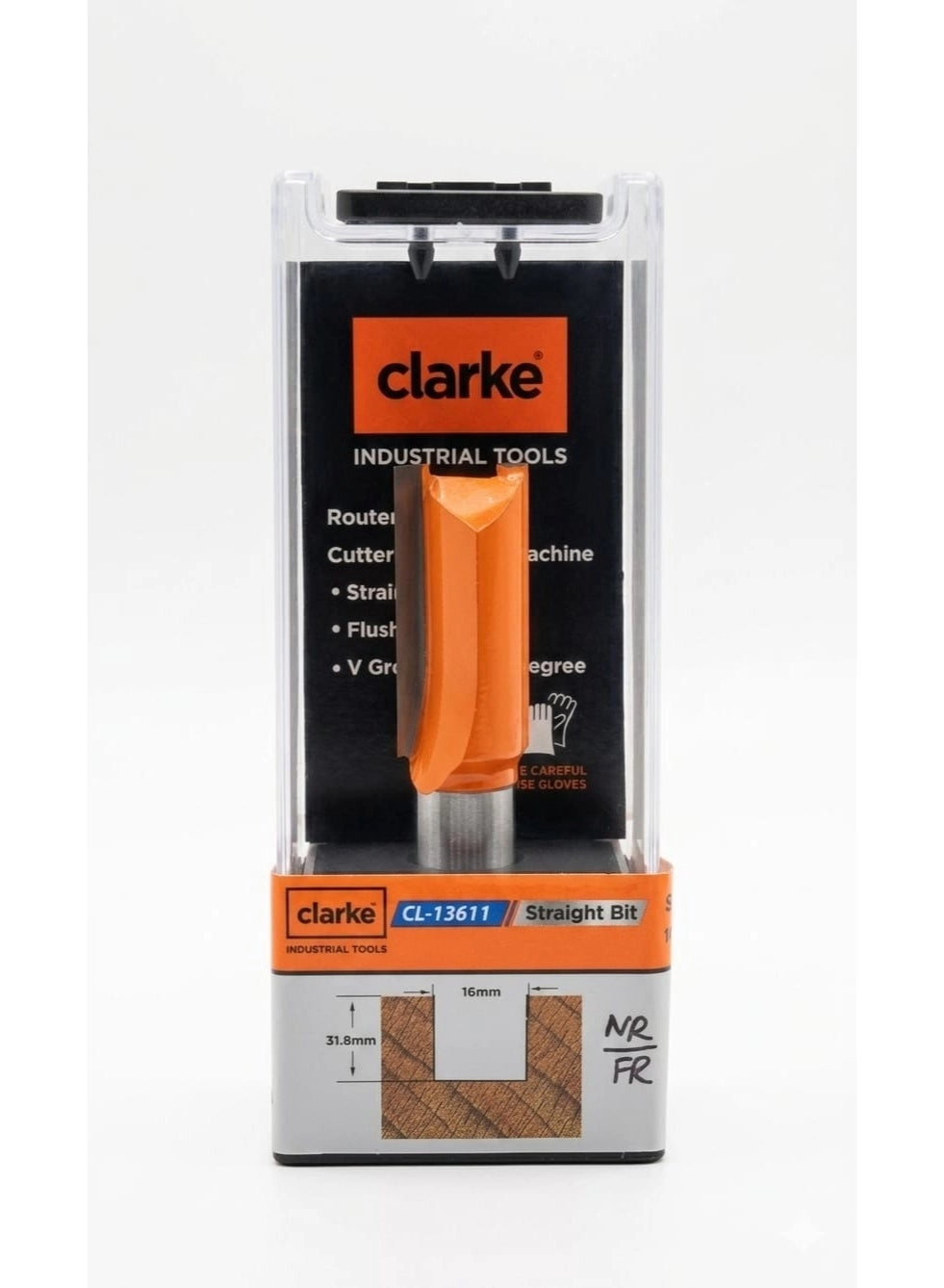 Clarke STRAIGHT ROUTER BIT - 16*31.8*12*38mm
