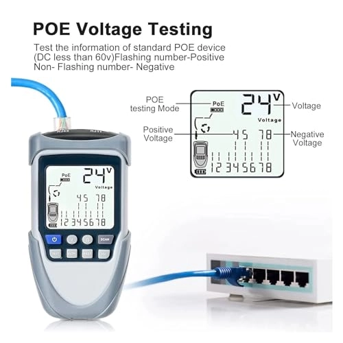 ET613 - Network Cable Tester LAN Line Detector PoE Test