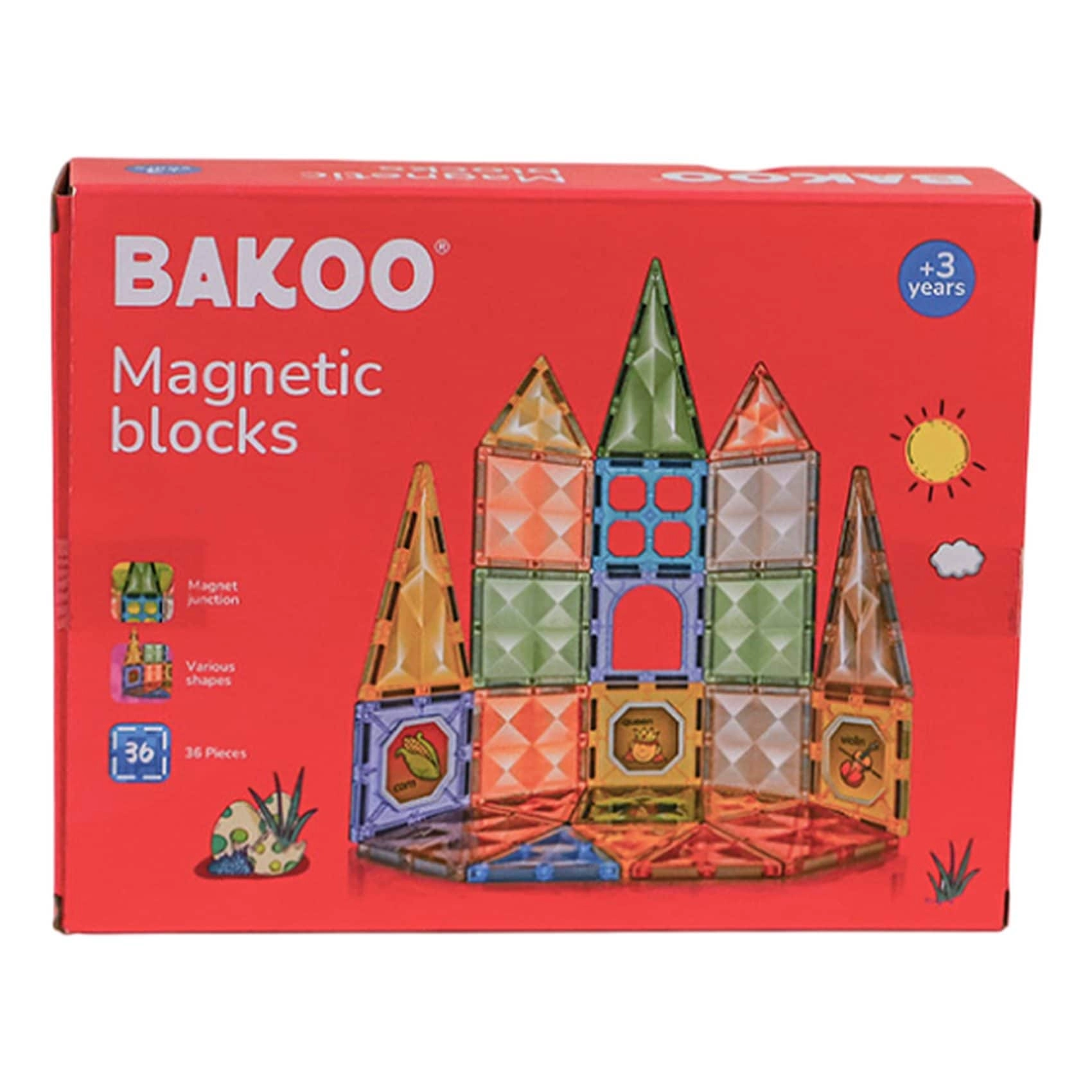 Carrefour Magnetic Blocks - 36 pcs