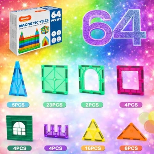 Magnetic Blocks - 64 pcs