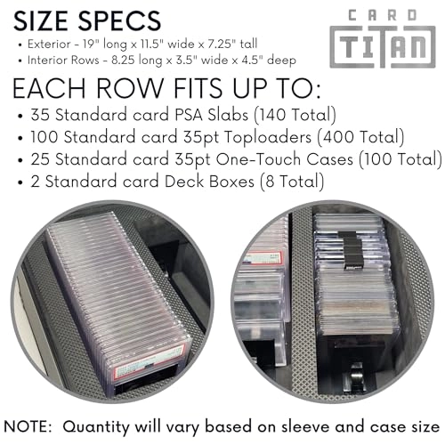 Vault Trading Card Storage Box - Lockable 4 Row